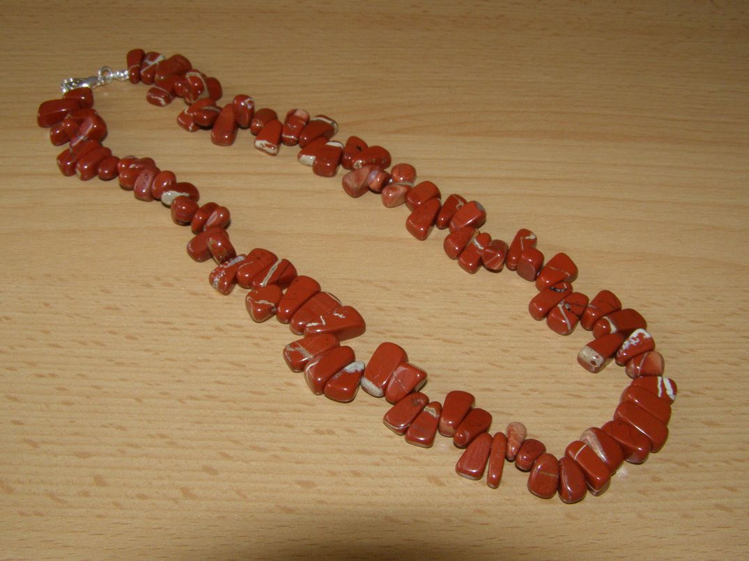 Jaspis červený - Náhrdelník - "Havaj" - kn35