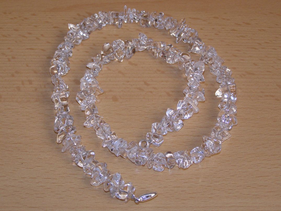 Křišťál extra - Náhrdelník - tromlované kameny - kntr44