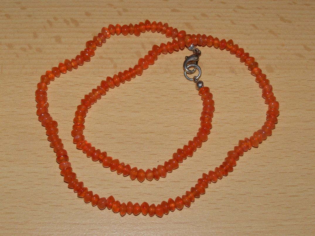 Karneol - Náhrdelník - čočky - kn49