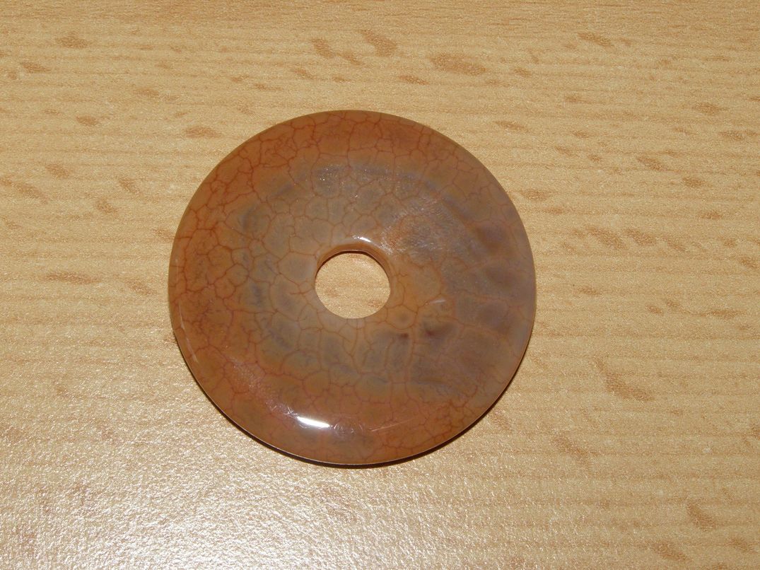 Ohnivý achát - Donut velký - kdv37