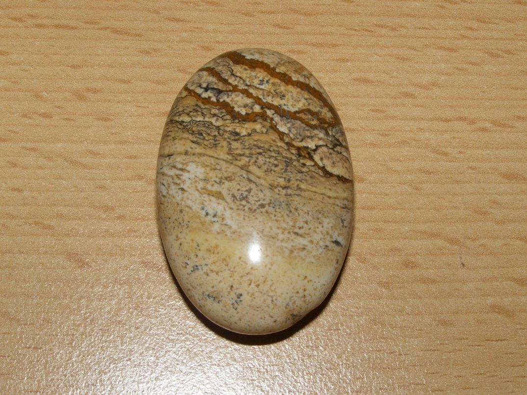 Jaspis obrázkový - Masážní kámen - mýdlo menší - kmm71