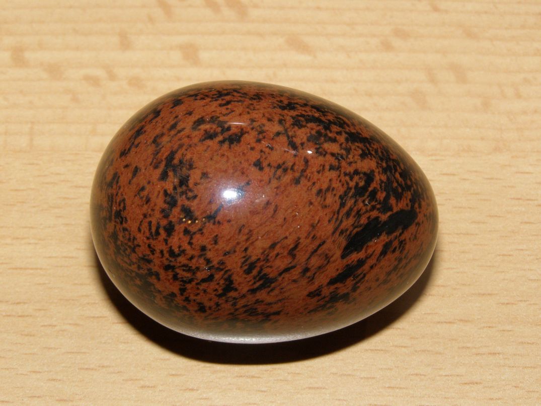 Obsidián mahagonový - Vajíčko - kv12