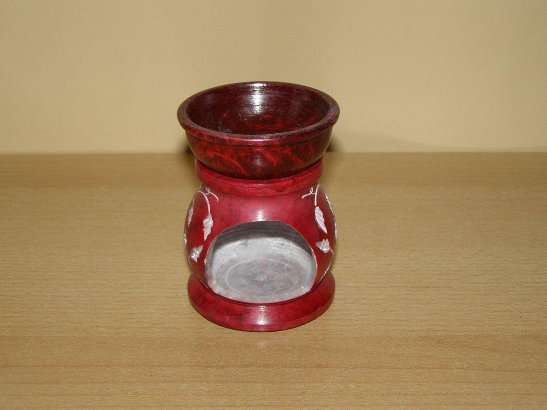 Aromalampa - mastek - červená - kvm26