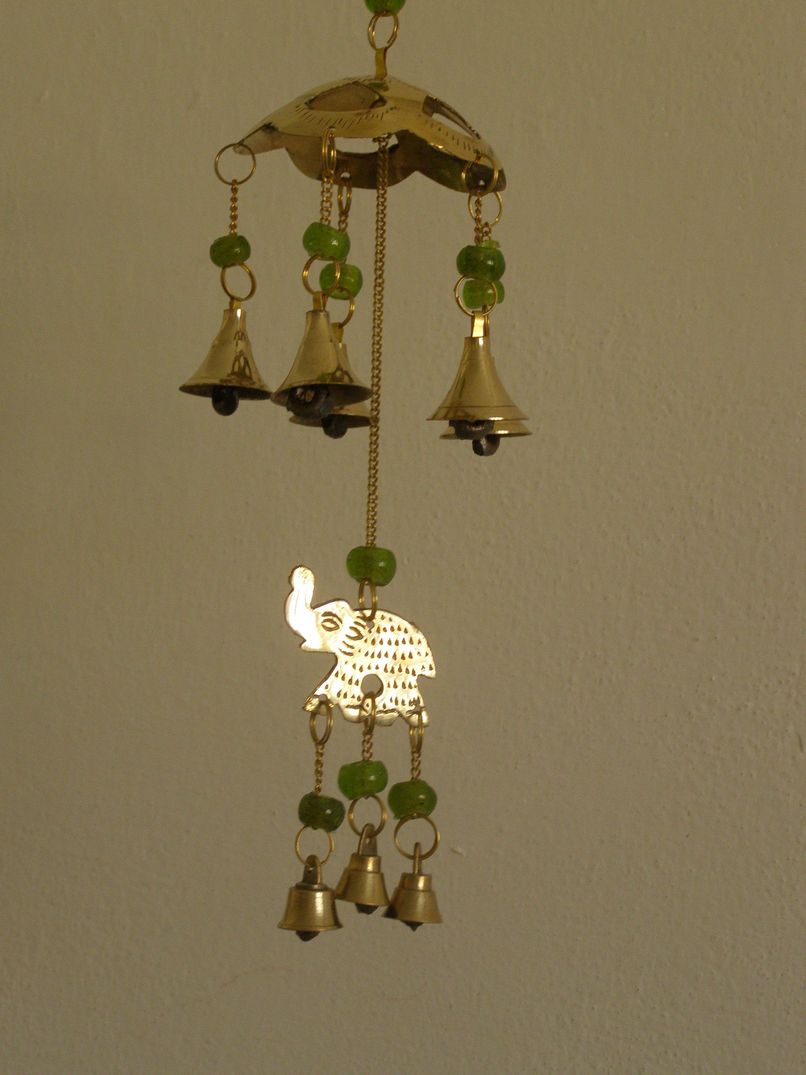 Zvonkohra s motivem slonků zelená - zo14