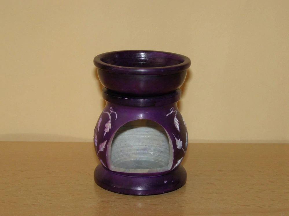 Aromalampa - mastek - fialová - kvm28