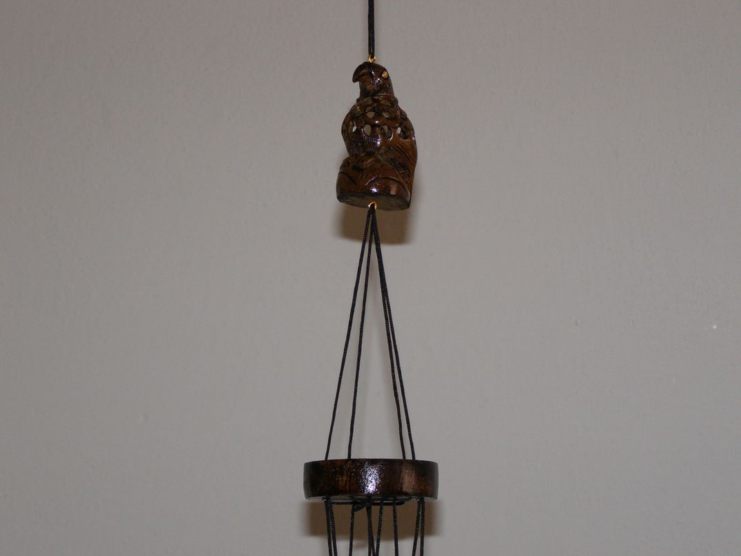 Zvonkohra s dřevěnými zvířátky - Orel - zo6