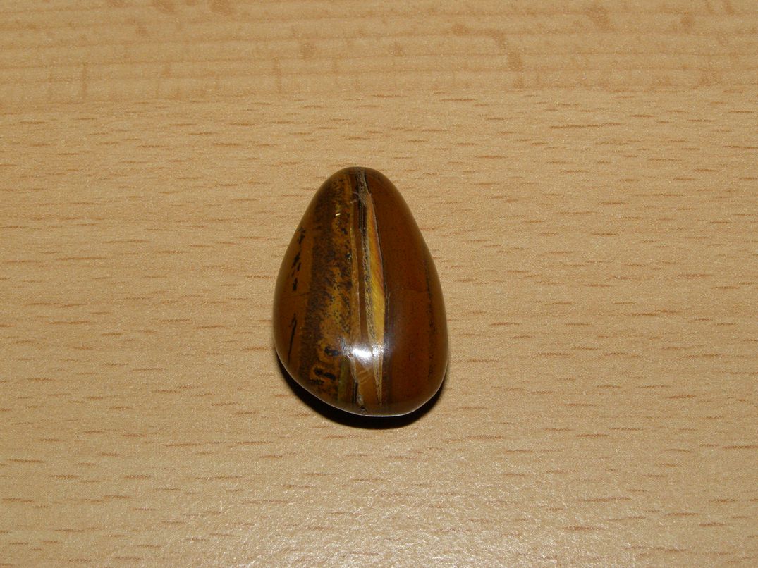 Tygří oko - Přívěsek - tromlovaný kámen vrtaný - kpt8