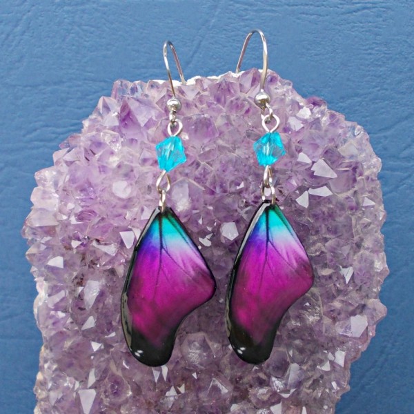 Náušnice - Motýlí křídla lmk27