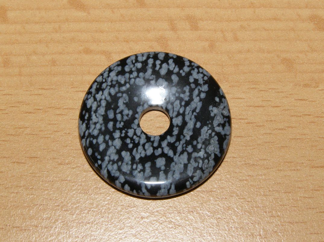 Obsidián vločkový - Donut - kdm96