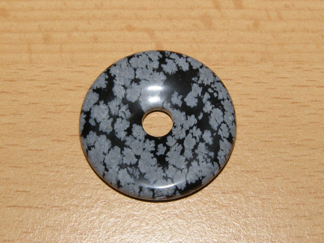 Obsidián vločkový - Donut - kdm97