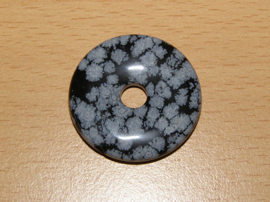 Obsidián vločkový - Donut - kdm9