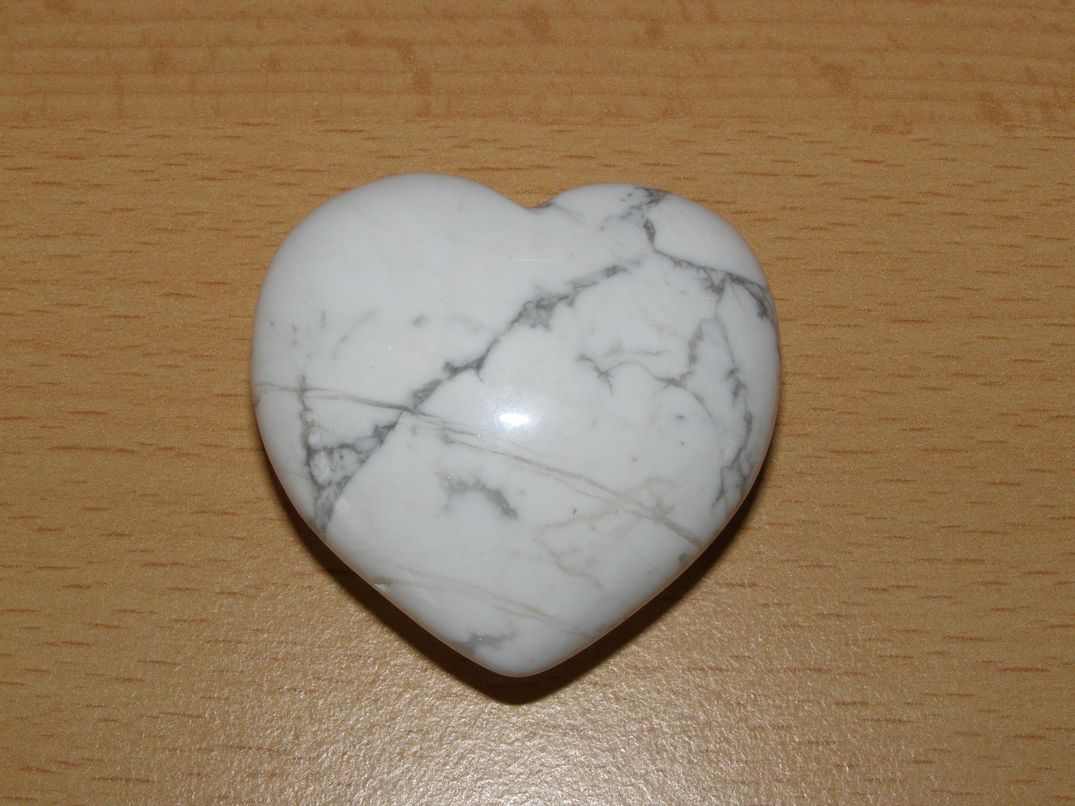 Magnezit - Masážní kámen - srdce - khs8