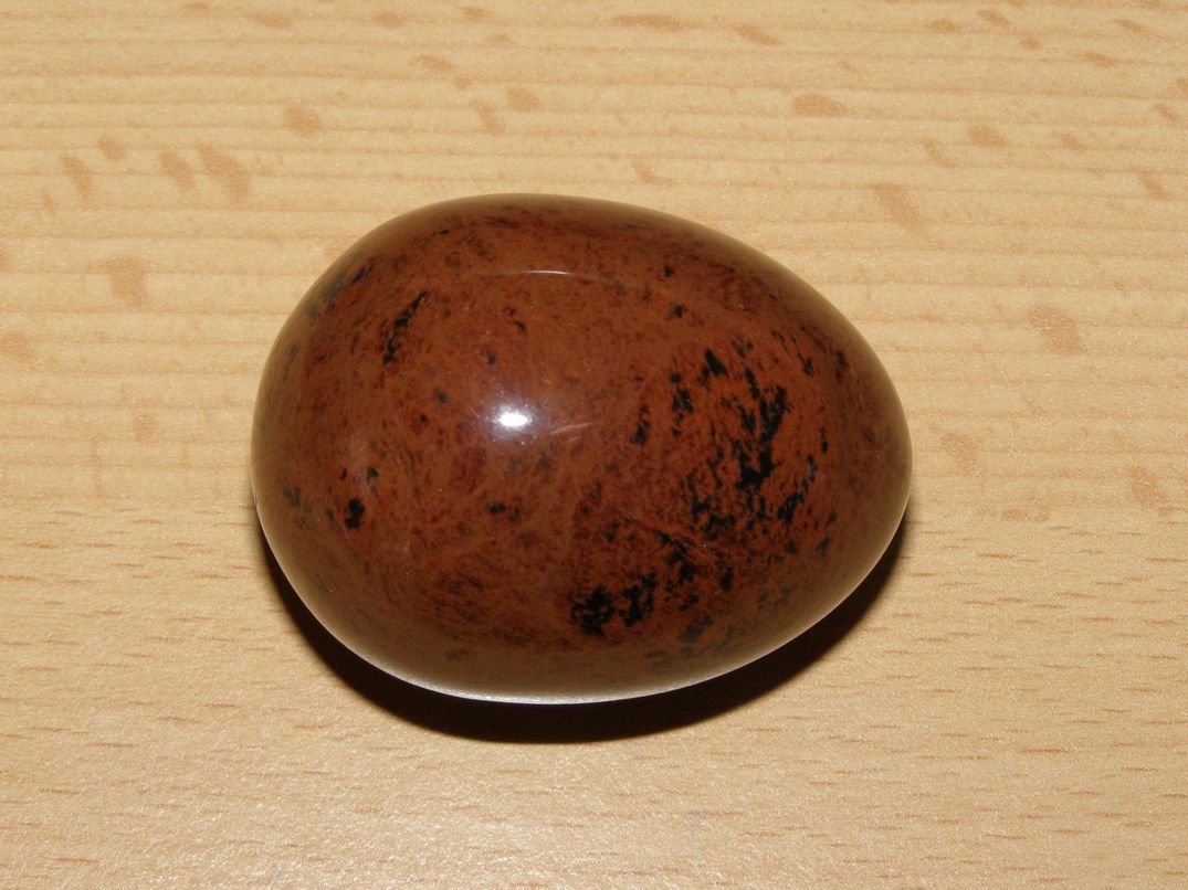 Obsidián mahagonový - Vajíčko - kv16