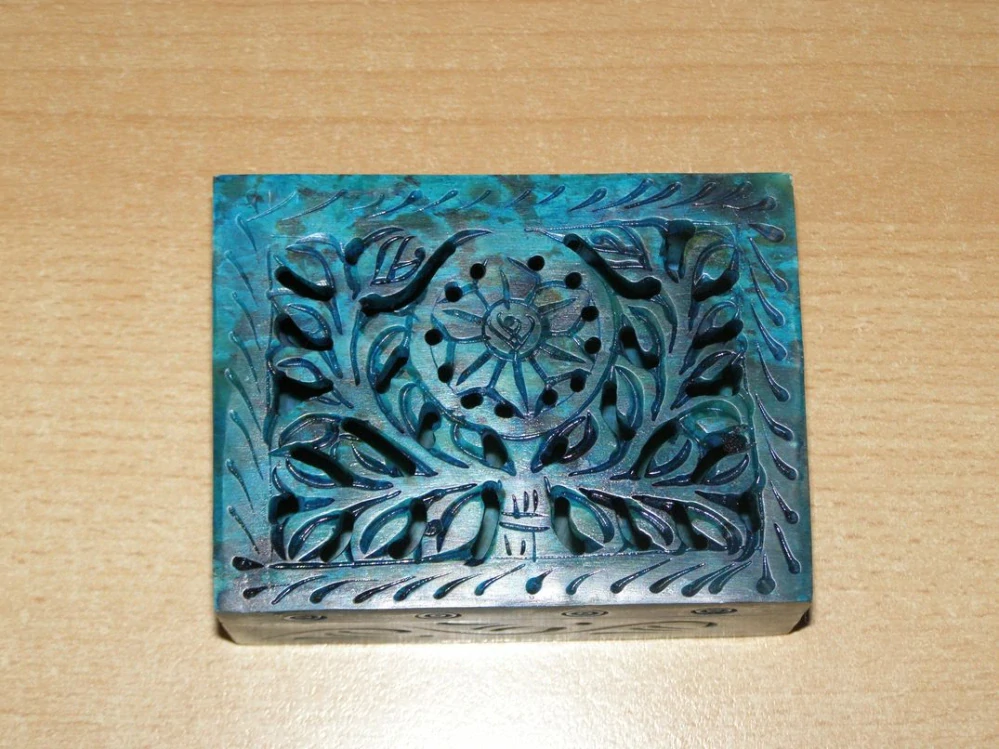 Šperkovnice vyřezávaná - mastek obdélník s22