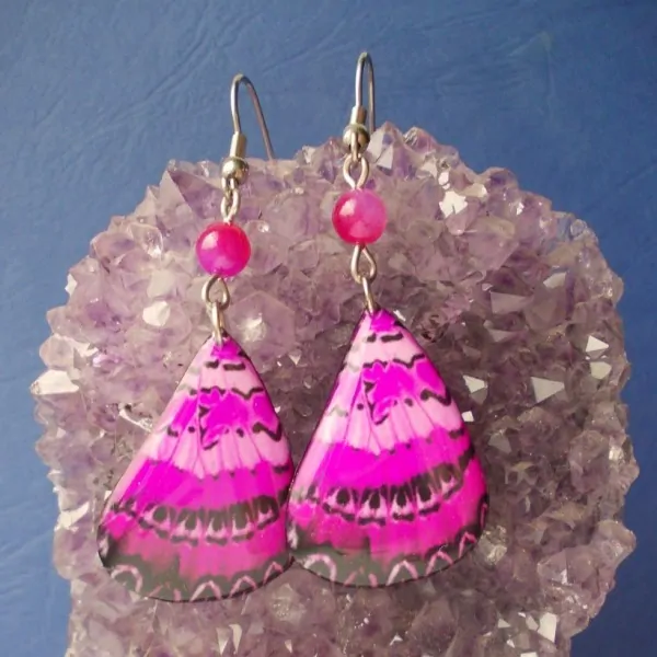 Náušnice - Motýlí křídla lmk43