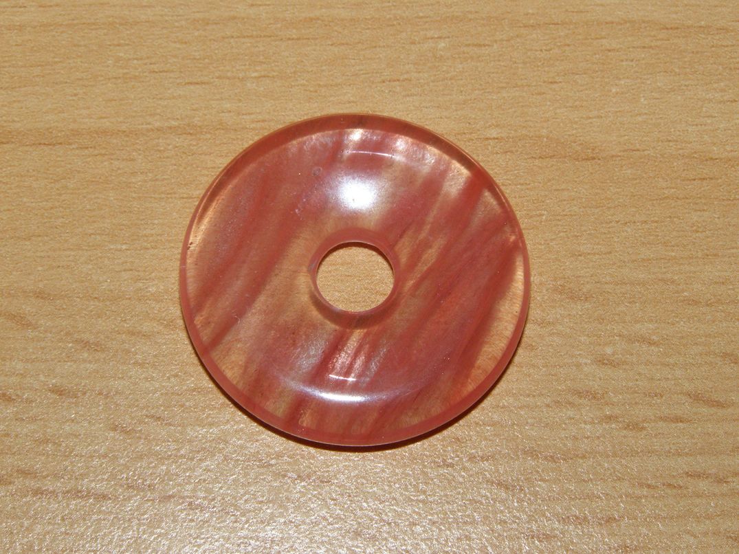 Křemen jahodový - Donut - kdm6