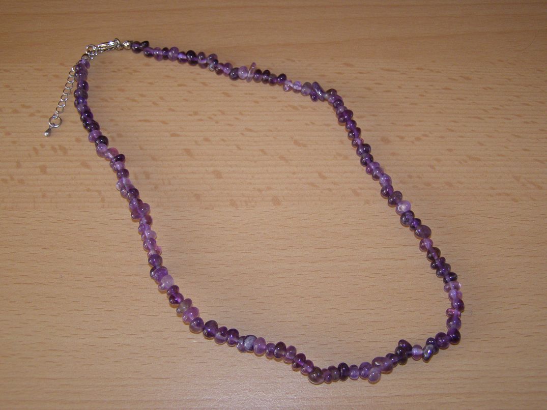 Ametyst - Náhrdelník - tromlované kameny - kntr25