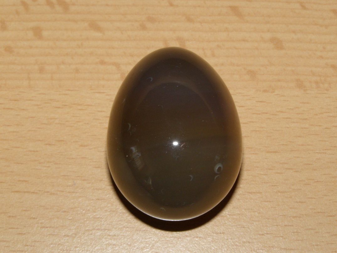 Achát šedý - Vajíčko - kv2