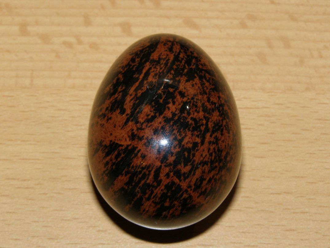 Obsidián mahagonový - Vajíčko - kv12
