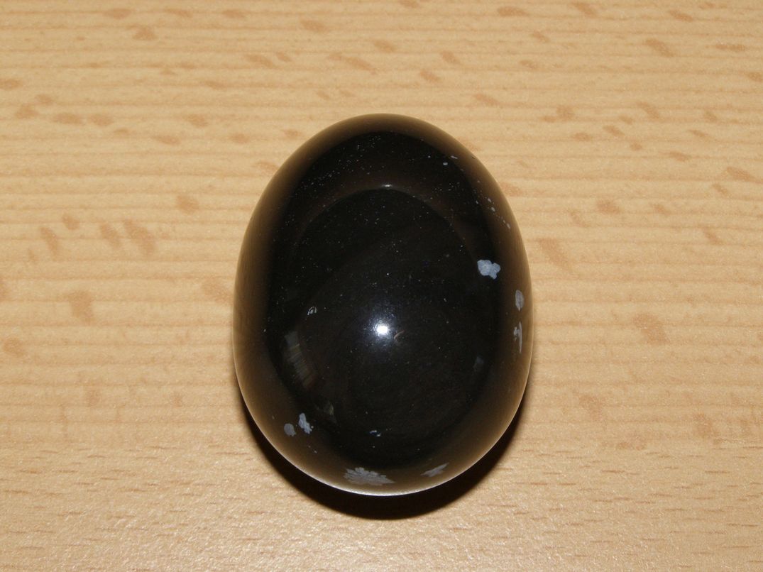 Obsidián vločkový - Vajíčko - kv13