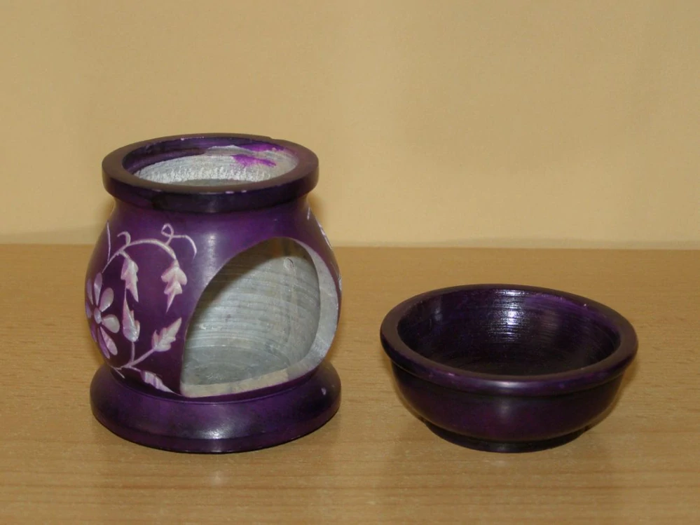 Aromalampa - mastek - fialová - kvm28