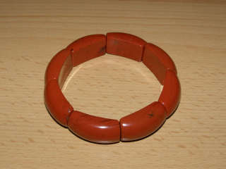 Jaspis červený - Náramek - obdélníky - kno31