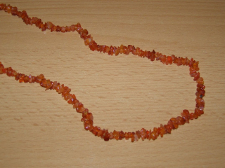 Karneol - Náhrdelník - tromlované kameny - 90 cm - kntrd13
