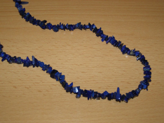 Lapis lazuli - Náhrdelník - tromlované kameny - 90 cm - kntrd18