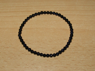 Avanturín modrý třpytivý - Náramek - kuličky 4 mm - knk7