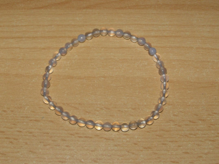 Achát šedý - Náramek - kuličky 4 mm - knk14