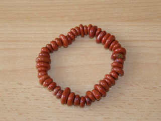 Jaspis červený - Náramek - disky - knd4