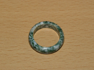Achát stromečkový - Prstýnek - průměr 17 mm - kp21
