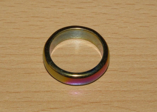 Hematit pokovený - Prstýnek - průměr 18 mm - kp50