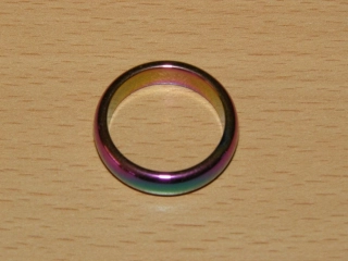 Hematit pokovený - Prstýnek - průměr 19 mm - kp65
