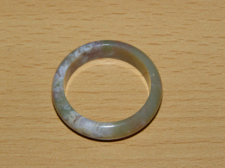 Achát mechový - Prstýnek - průměr 21 mm - kp87