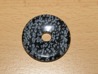 Obsidián vločkový - Donut - kdm96