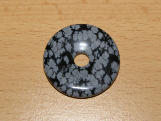 Obsidián vločkový - Donut - kdm97