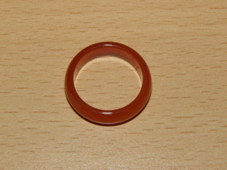 Karneol - Prstýnek - průměr 17 mm - kp37