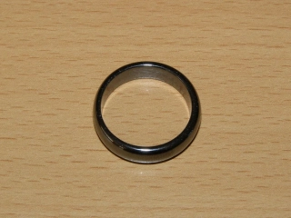 Hematit - Prstýnek - průměr 20 mm - kp62