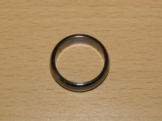 Hematit - Prstýnek - průměr 18 mm - kp67