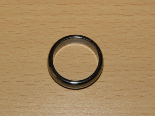 Hematit - Prstýnek - průměr 18 mm - kp69