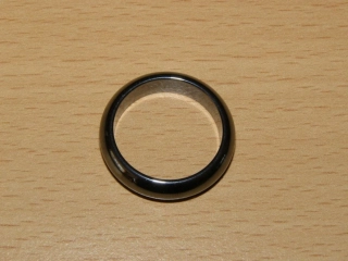 Hematit - Prstýnek - průměr 19 mm - kp82