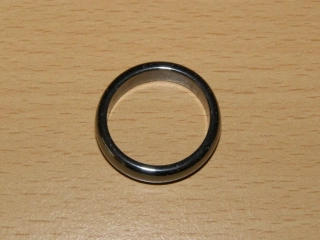 Hematit - Prstýnek - průměr 20 mm - kp95