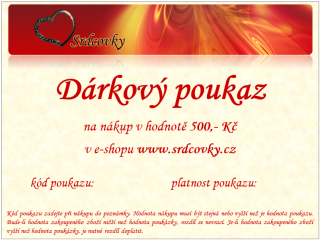 Dárkový poukaz - 500,- Kč