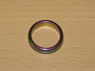 Hematit pokovený - Prstýnek - průměr 18 mm - kp17