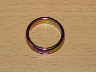 Hematit pokovený - Prstýnek - průměr 19 mm - kp51