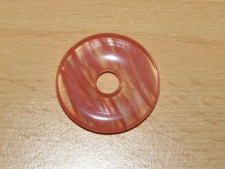 Křemen jahodový - Donut - kdm6