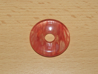 Křemen jahodový - Donut - kdm30